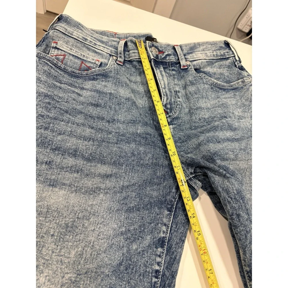 True Religion Bobby Relaxed Baggy Jeans Men's 32x32 Acid Wash Blue NWT